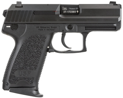 HK USP Compact (V7) 9mm, 3-13rd mags, NS