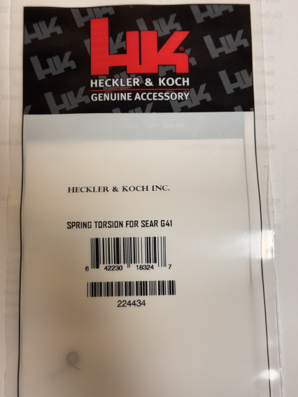 HK MP5/G41 SPRING, TORSION, FOR SEAR